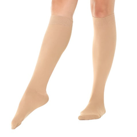 MONDOR SOCKS 171 beige thick knee-high ice skate tights