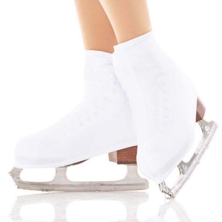 White MONDOR SKATE COVERS 642 on ice skates