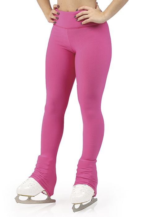 Pink MONDOR Polartec leggings with ice skates