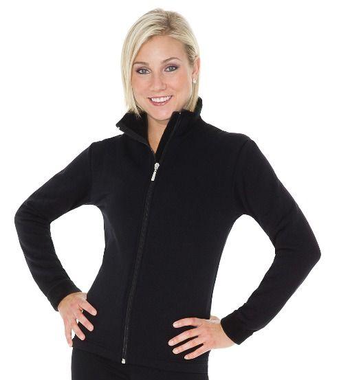 Black Mondor Polartec figure skate jacket front view