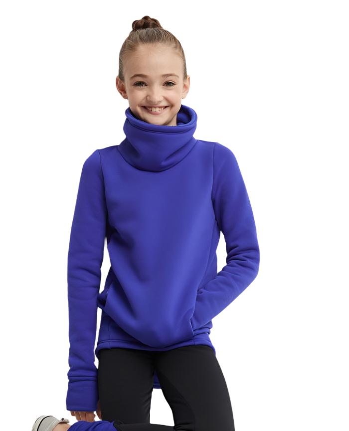 Blue Mondor Polartec sweater for skating