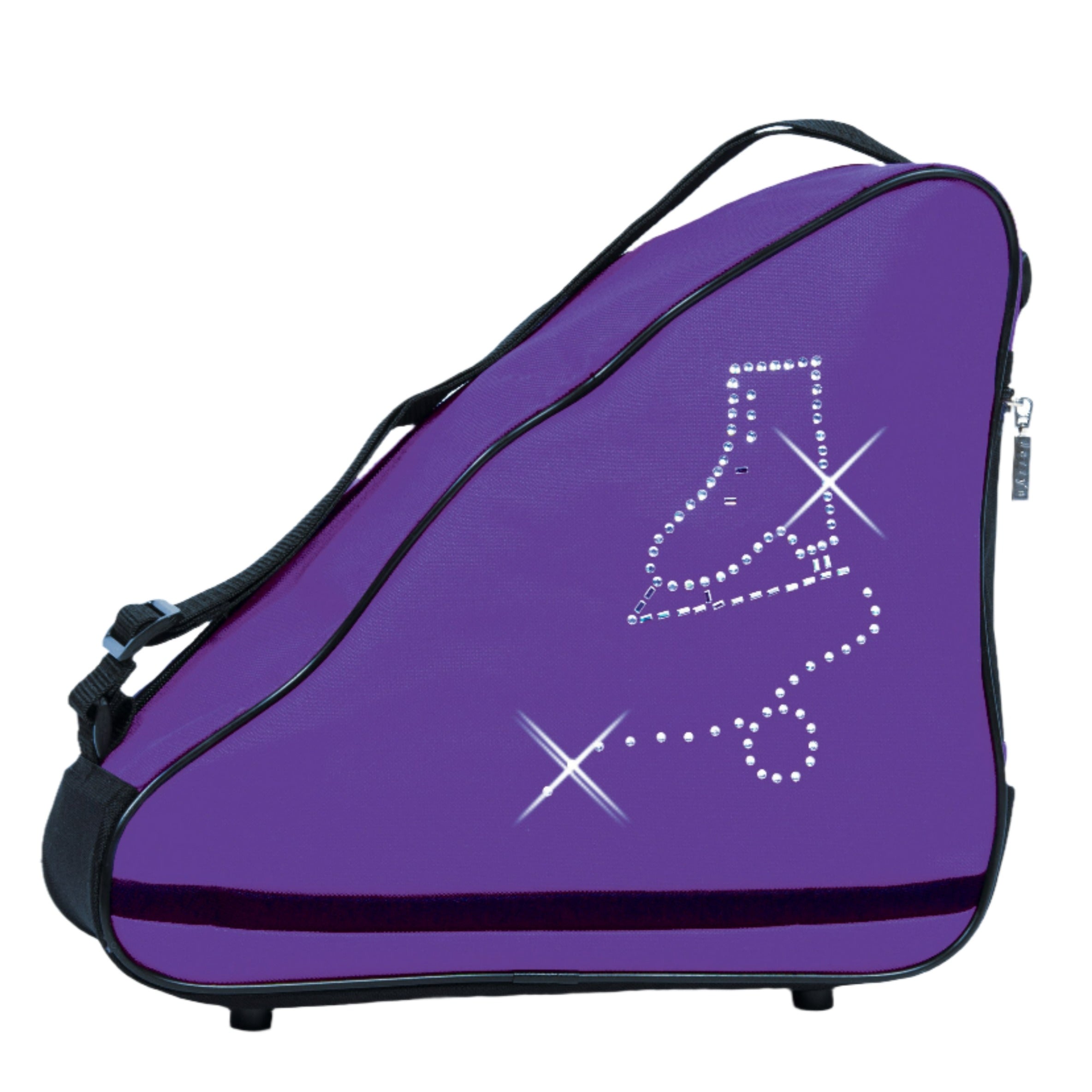 JR1038 Crystal Skate Single Bag in purple with skate design