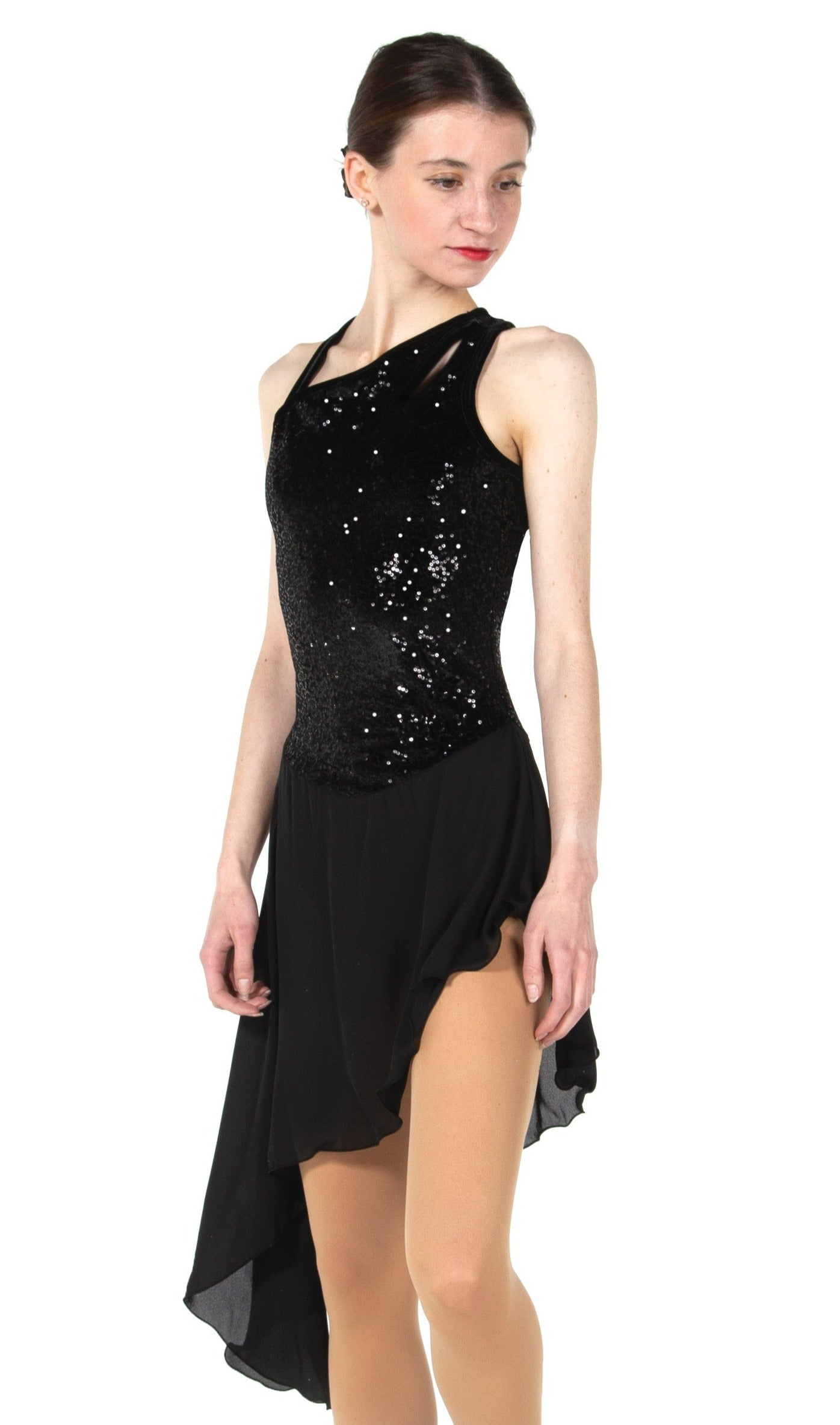 JR106 Sequin Chasse Dance Figure Skate Dress