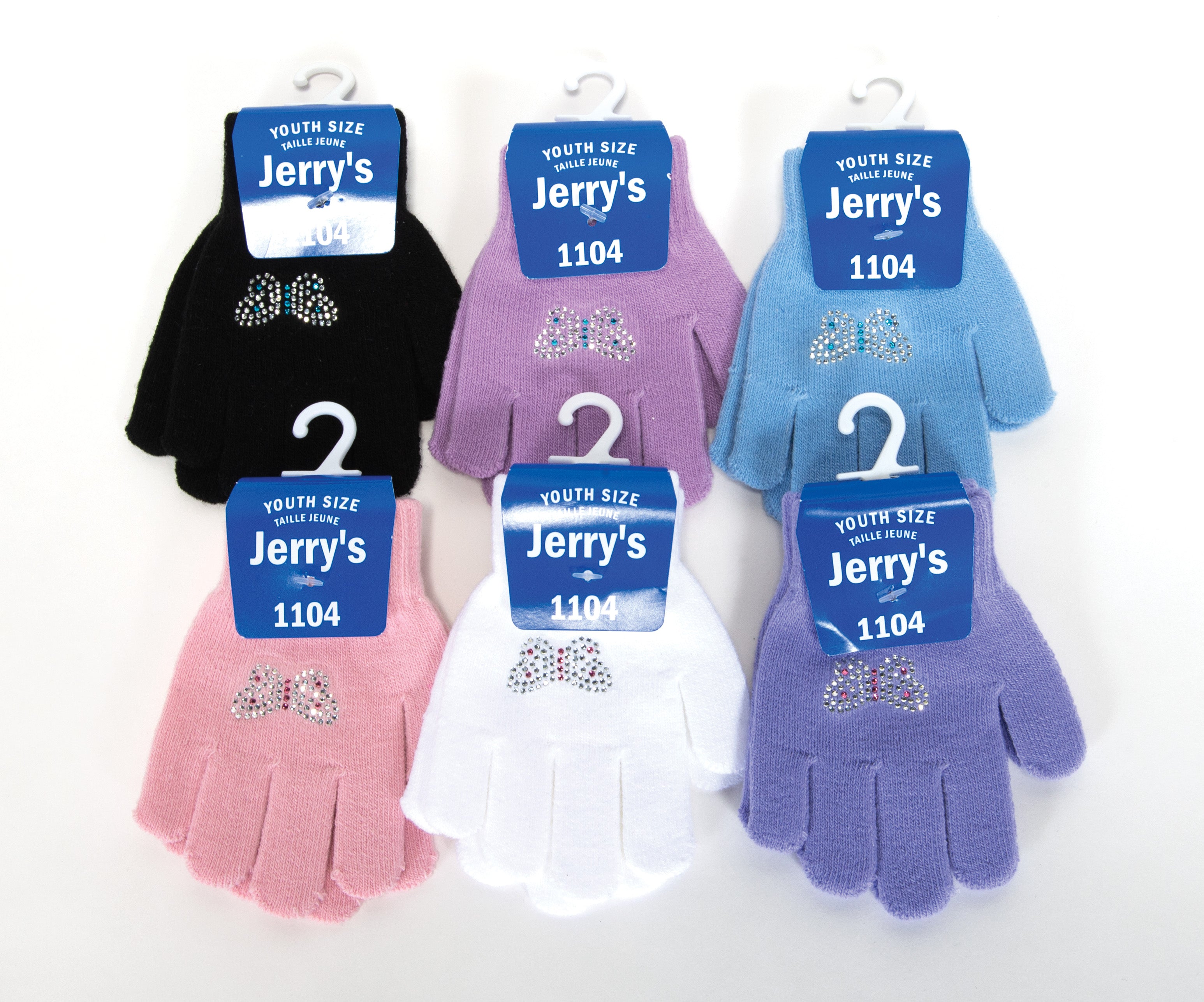 Colorful JR1104 Butterfly Mini Gloves display