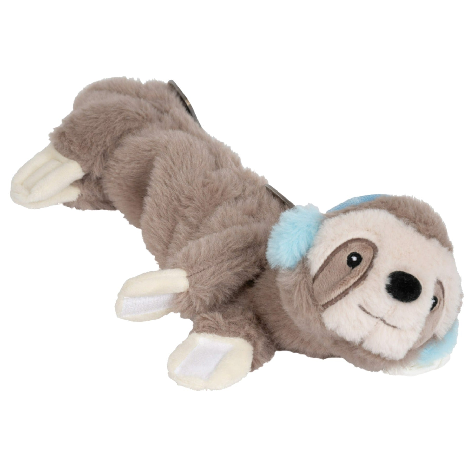 Plush sloth skate guard for ice skates