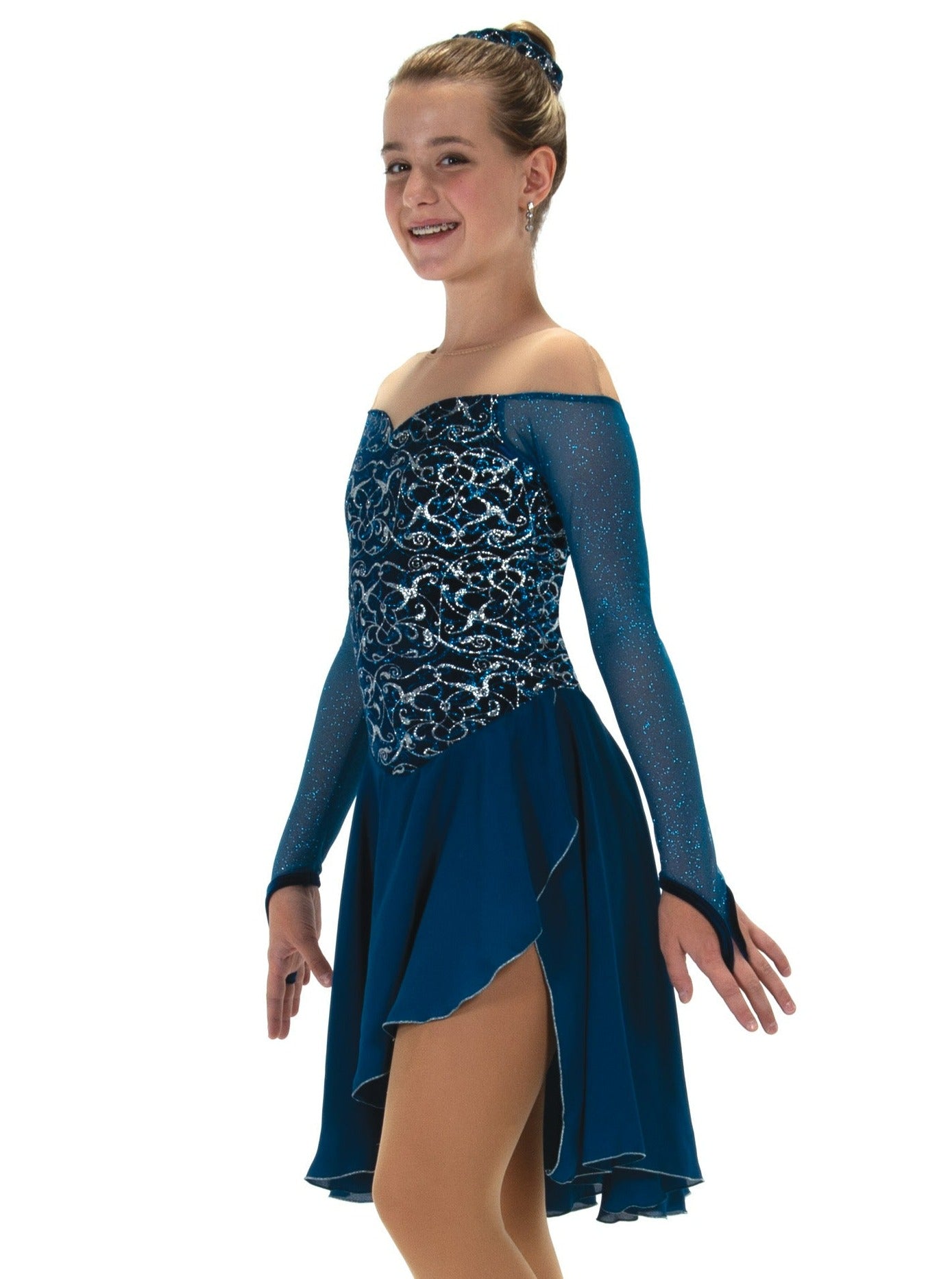 JR197 Oceans of Dances Dance Figure Skate Dress