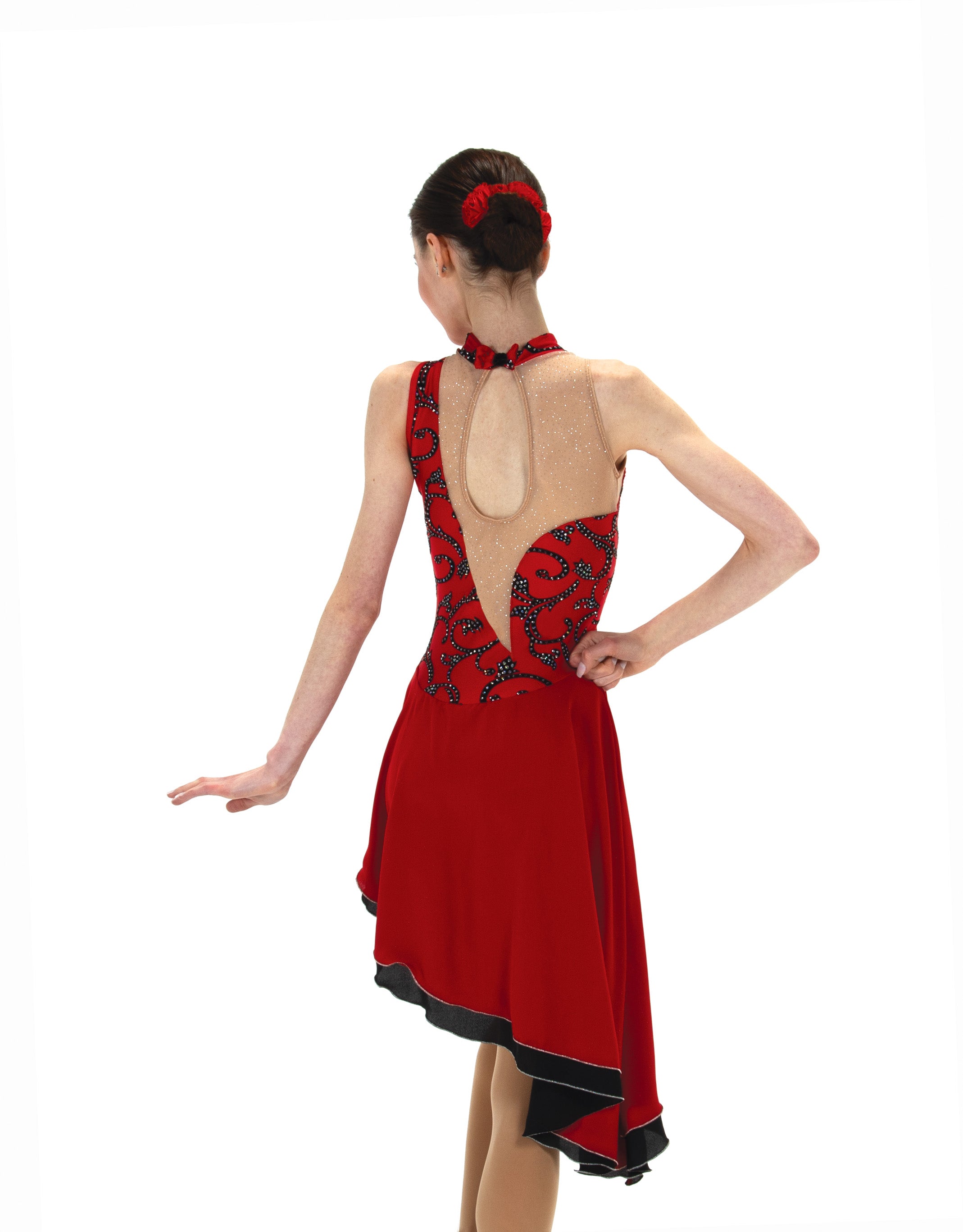 JR207 Tango on Fire Dance Figure Skate Dress