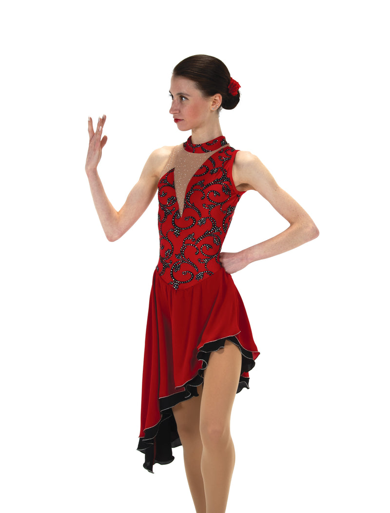 JR207 Tango on Fire Dance Figure Skate Dress