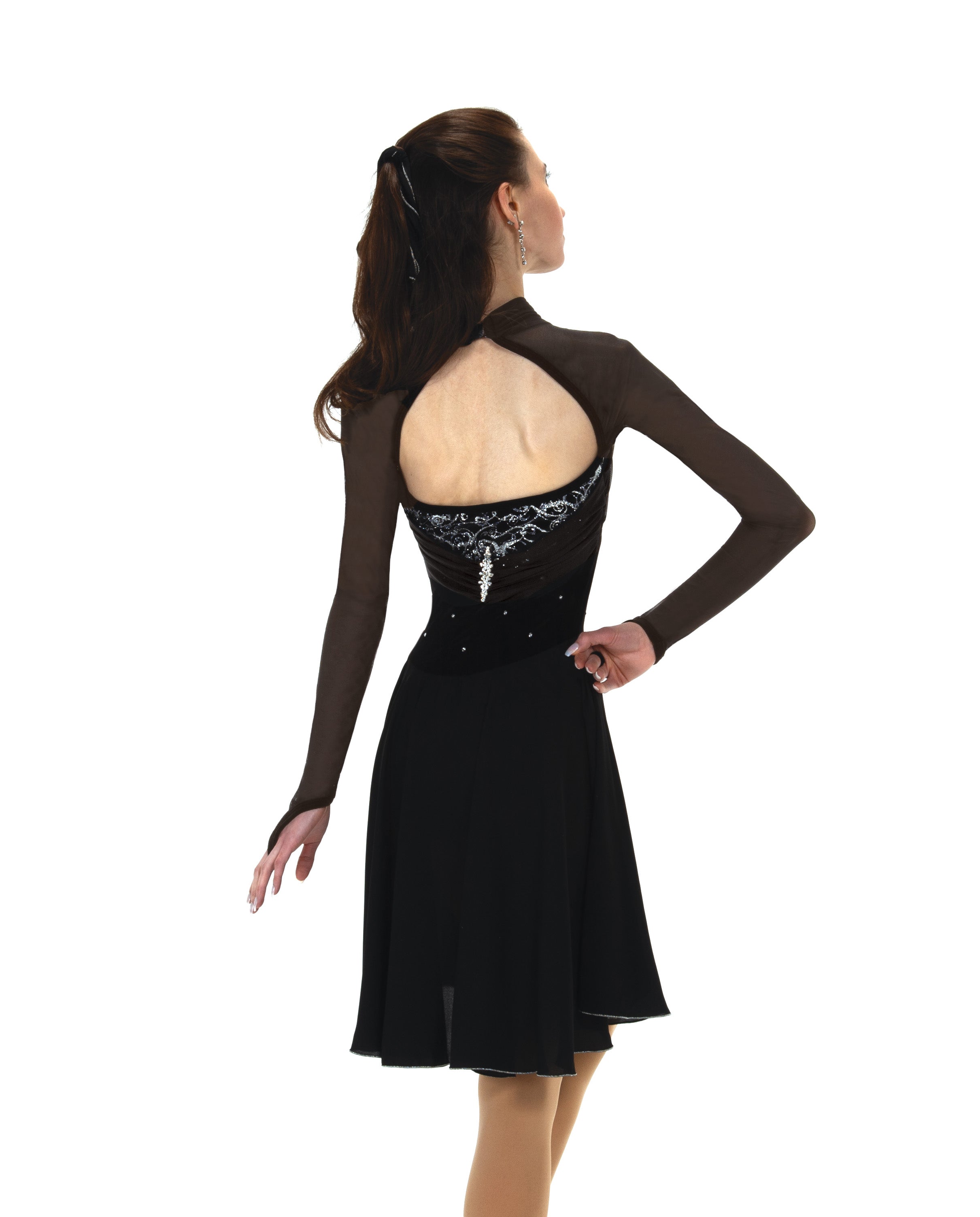 JR208 Dance into the Night Dance Figure Skate Dress