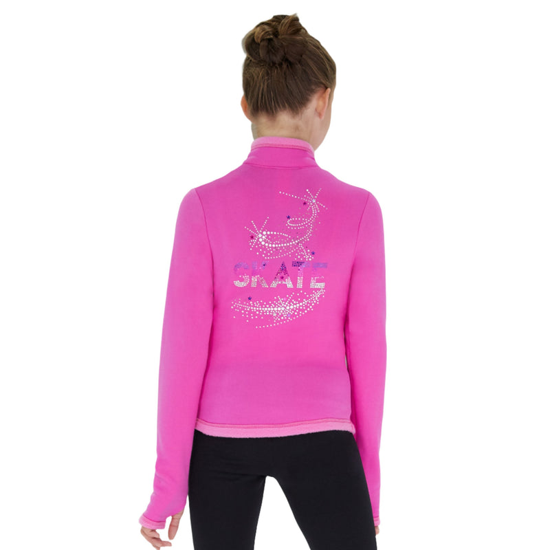 MONDOR  CRYSTAL JACKET 24480 Figure Skate Jacket With Zipper -Sequin Back