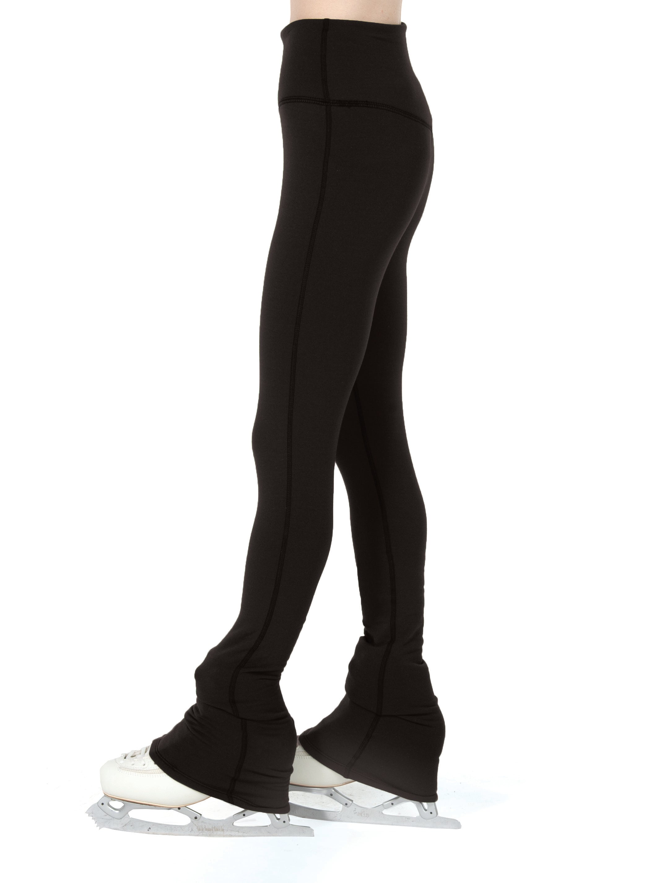 JR388-BK High Waist Fleece Leggings - Black for skating