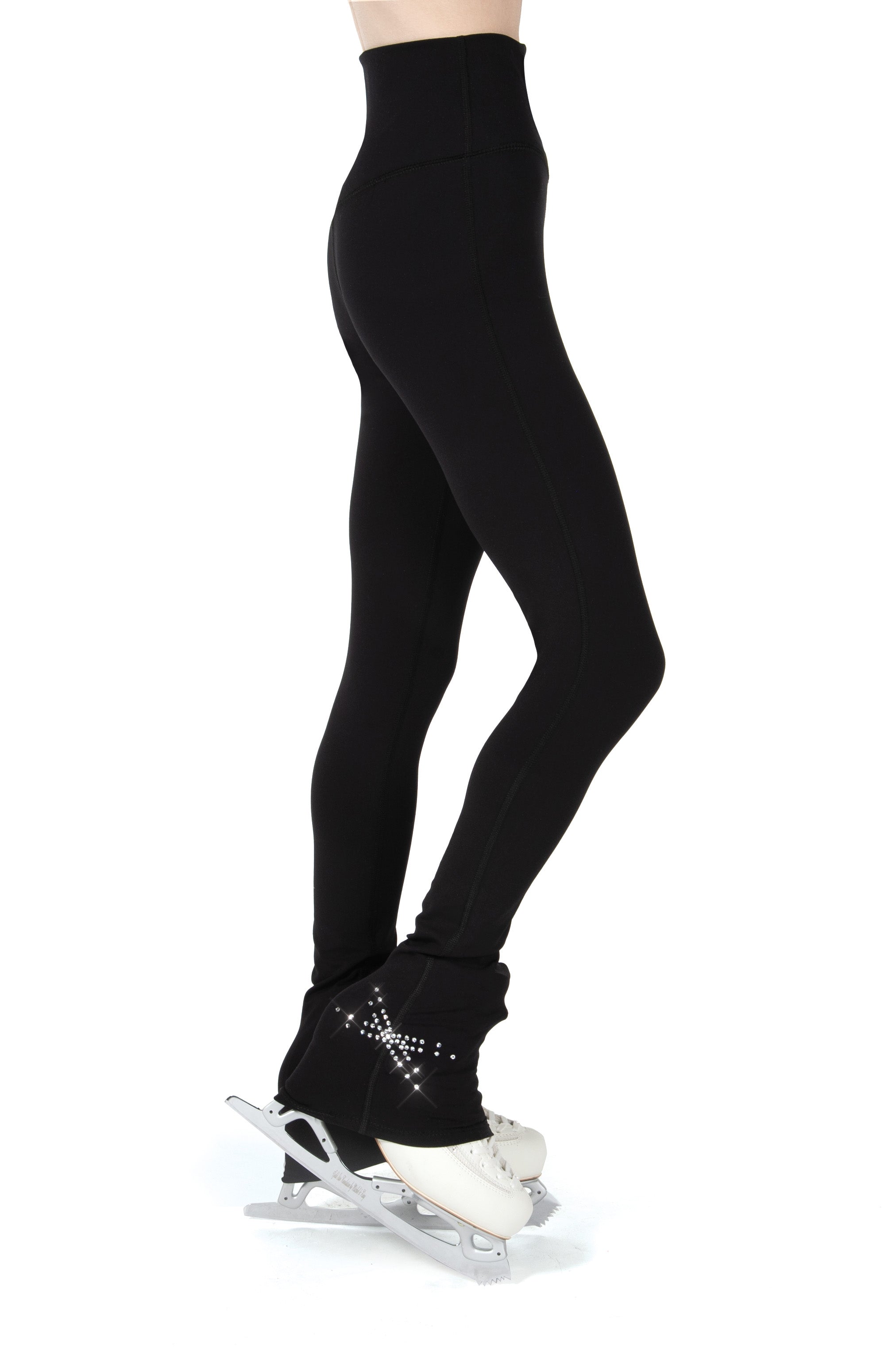 JR396 Ankle Cross Leggings with crystals, high waist design