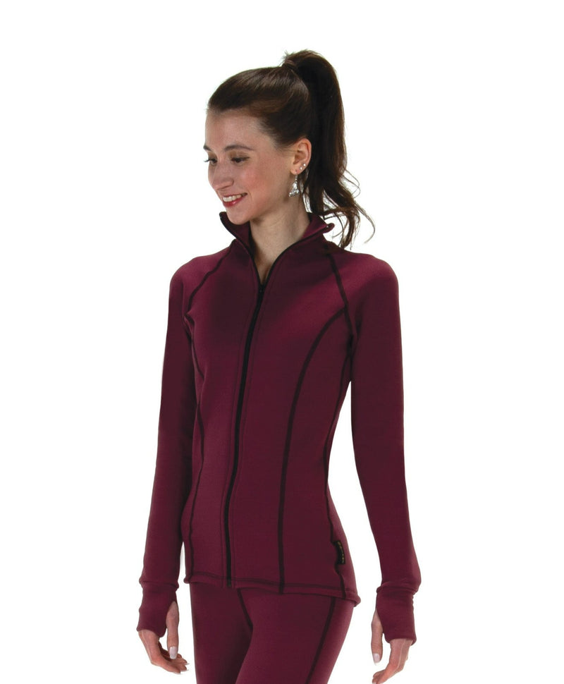 JR408-WN Fleece Glide Jacket - Wine