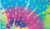 Vibrant tie-dye pattern fabric close-up