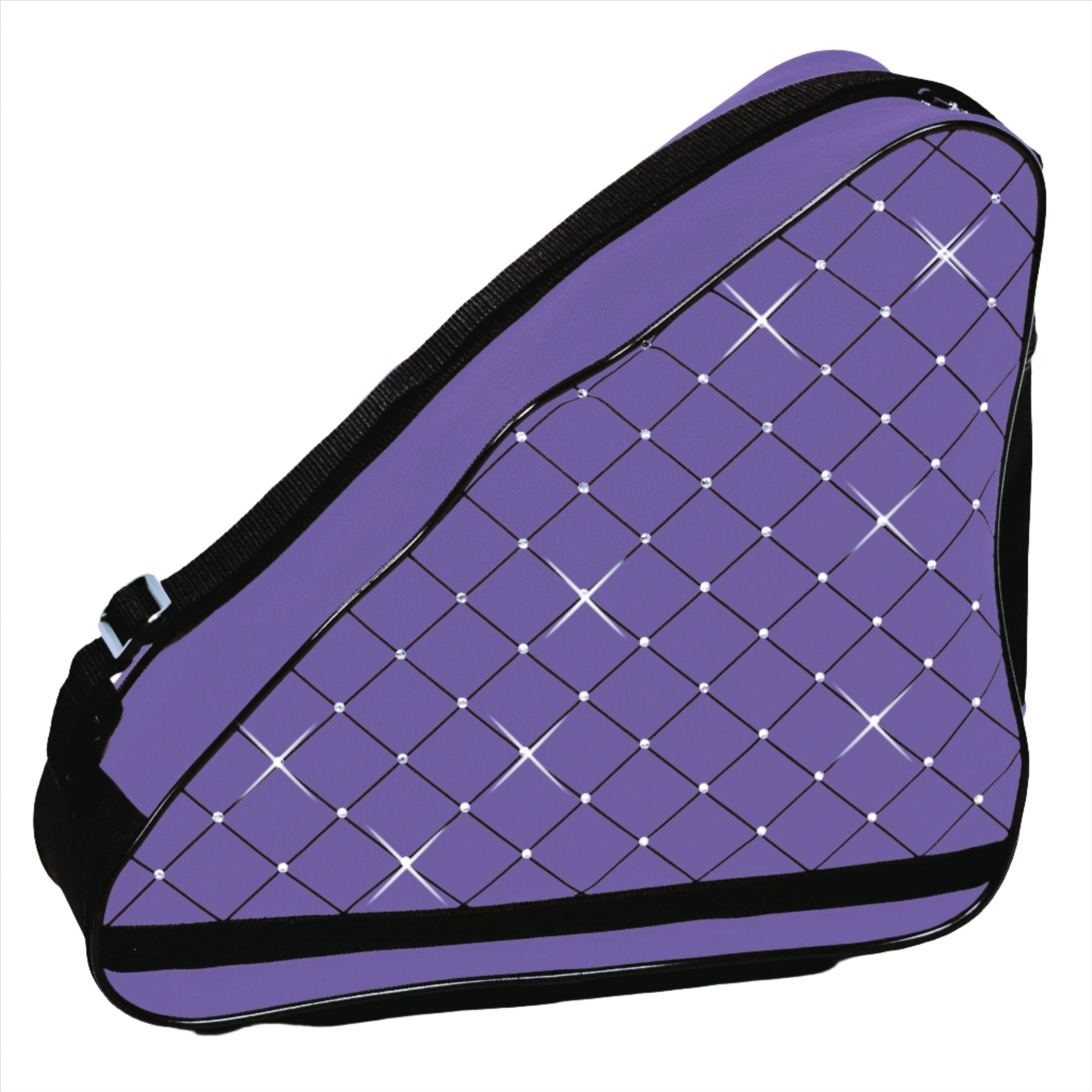 Lavender diamond crystal skate bag for figure skates