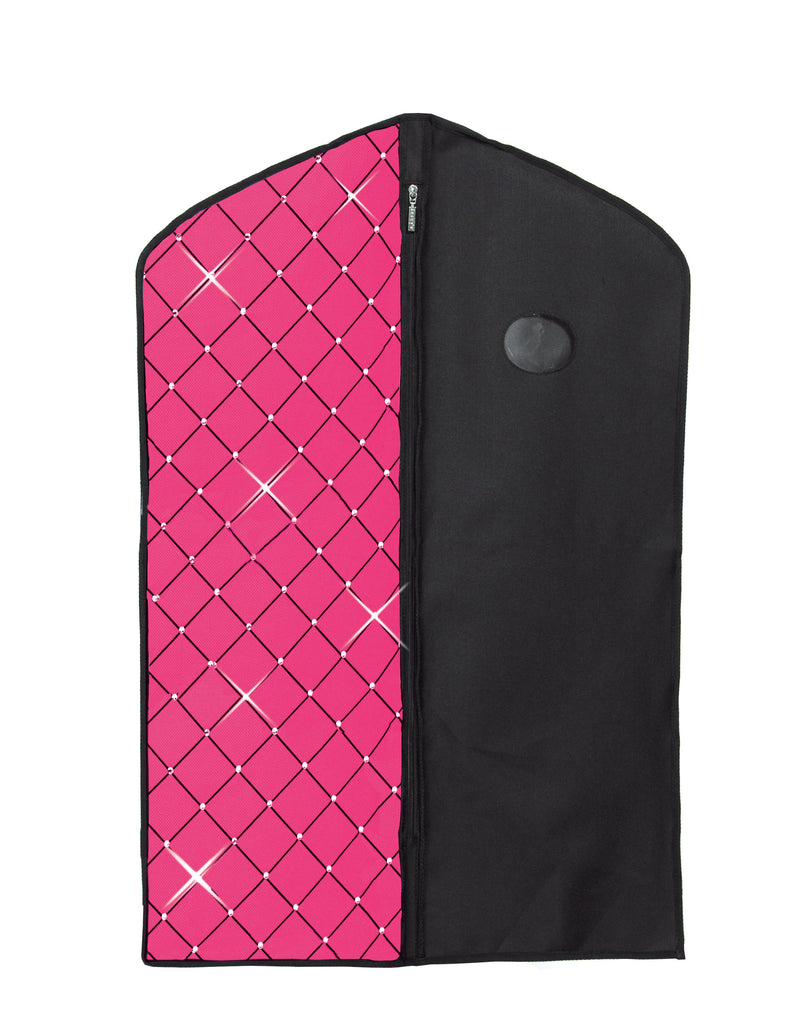 JR5044 Diamond Crystal Garment Bag - Pink