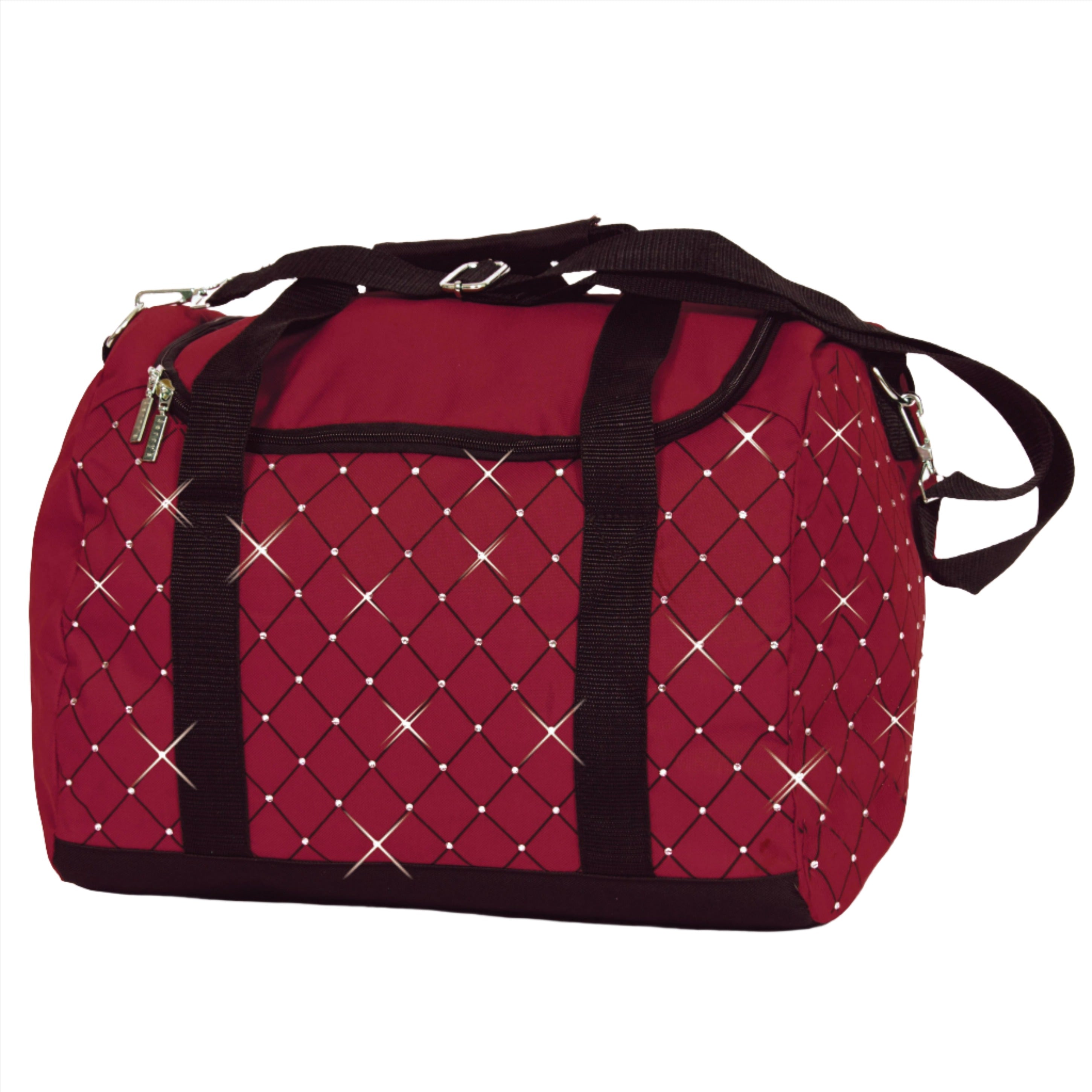 JR5080 Diamond Crystal Carry All Skate Bag - Wine