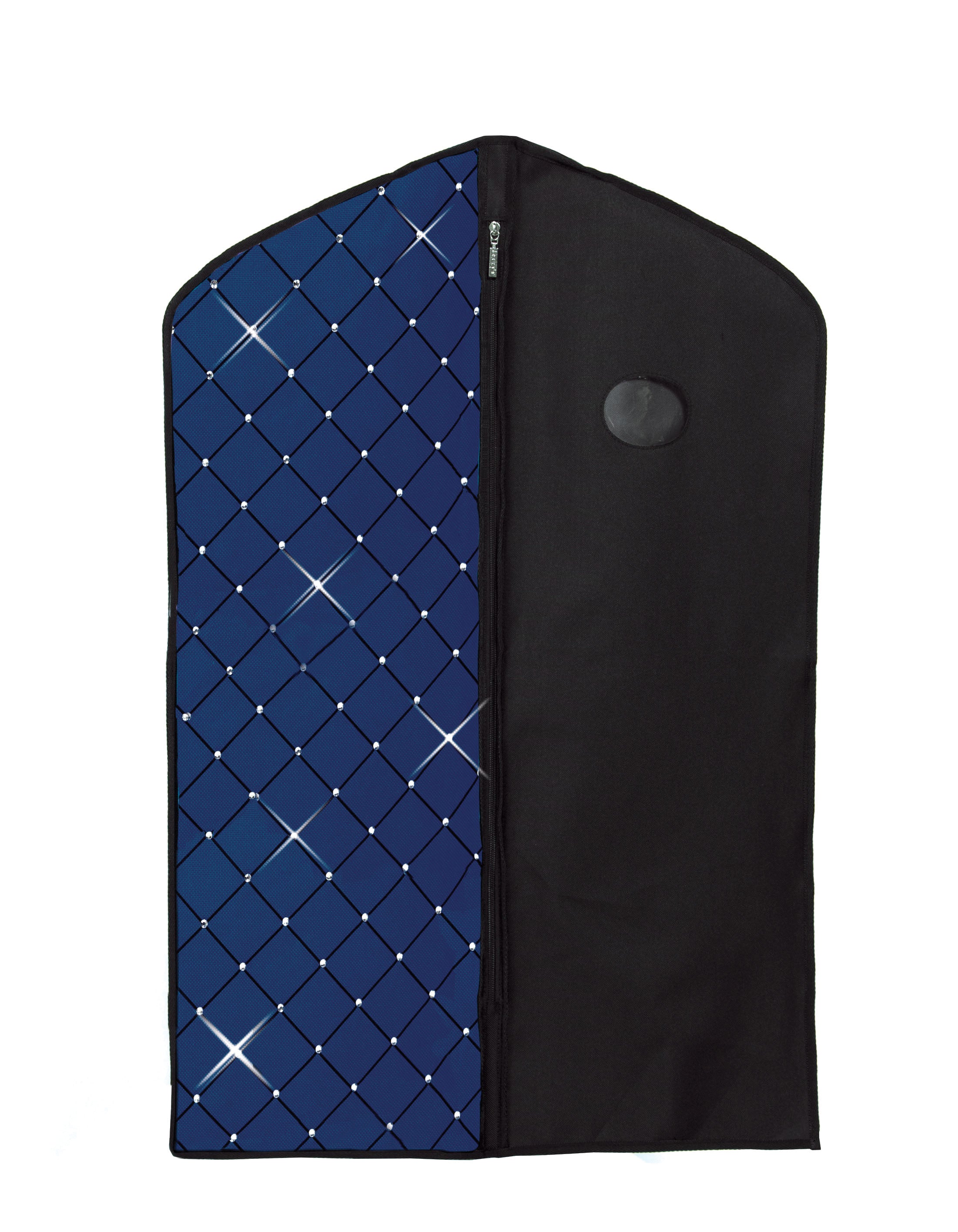 JR5099 Diamond Crystal Garment Bag - Navy