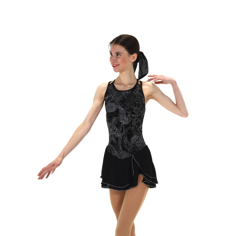 JR530 Frosted Onyx Dance Figure Skate Dress