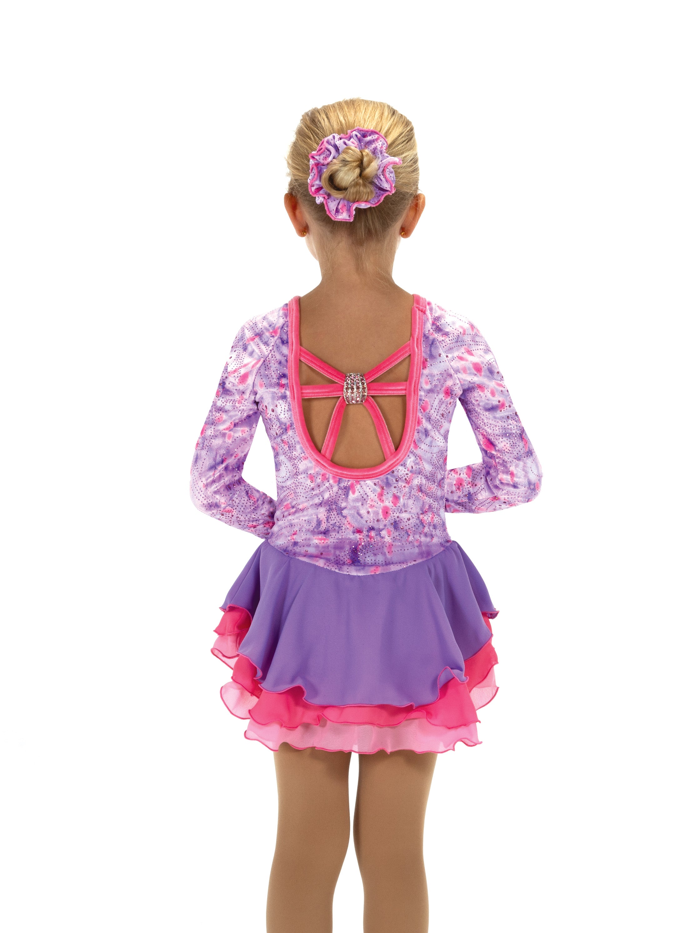 JR600 Favourite Things Figure Skate Dress, back view