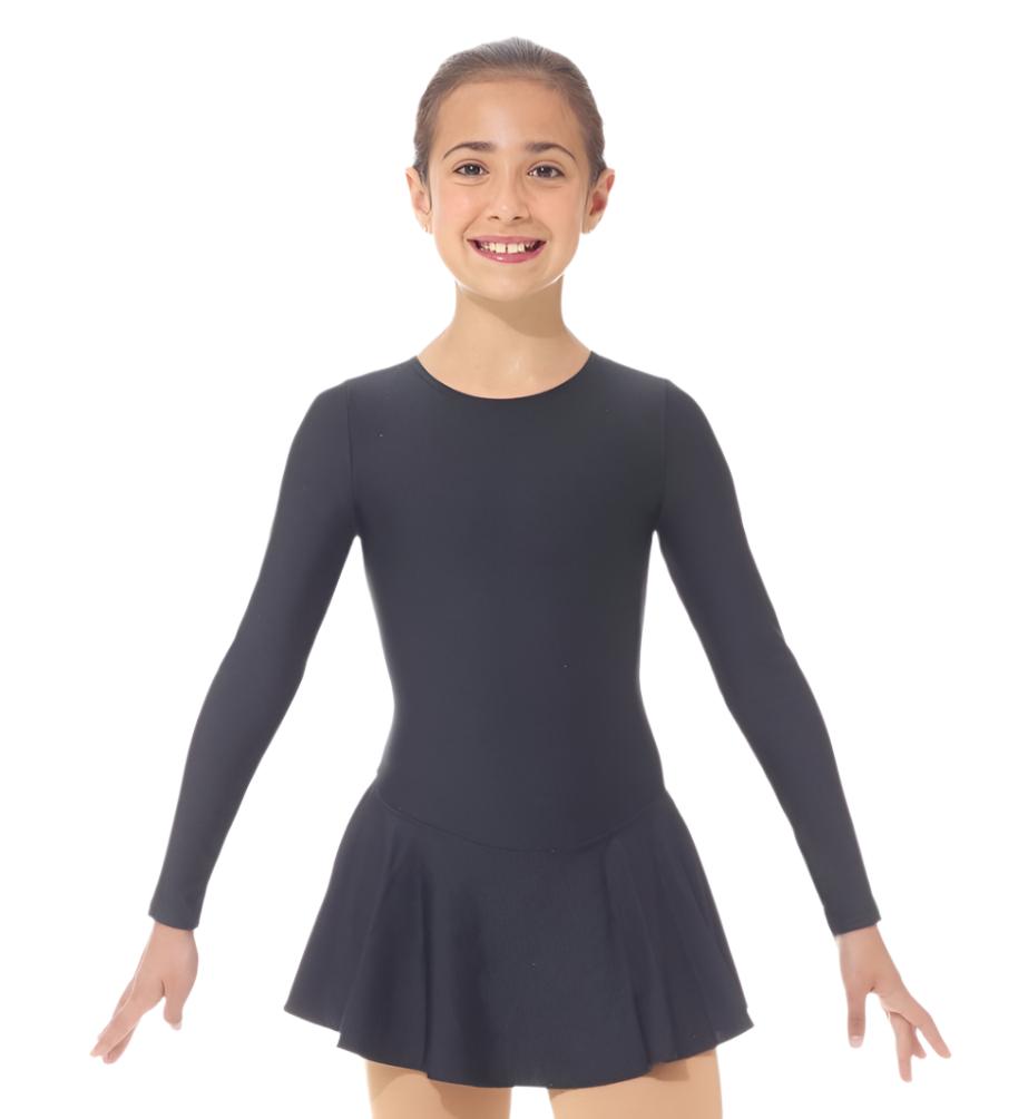 MONDOR DRESS 611 black figure skate dress on girl