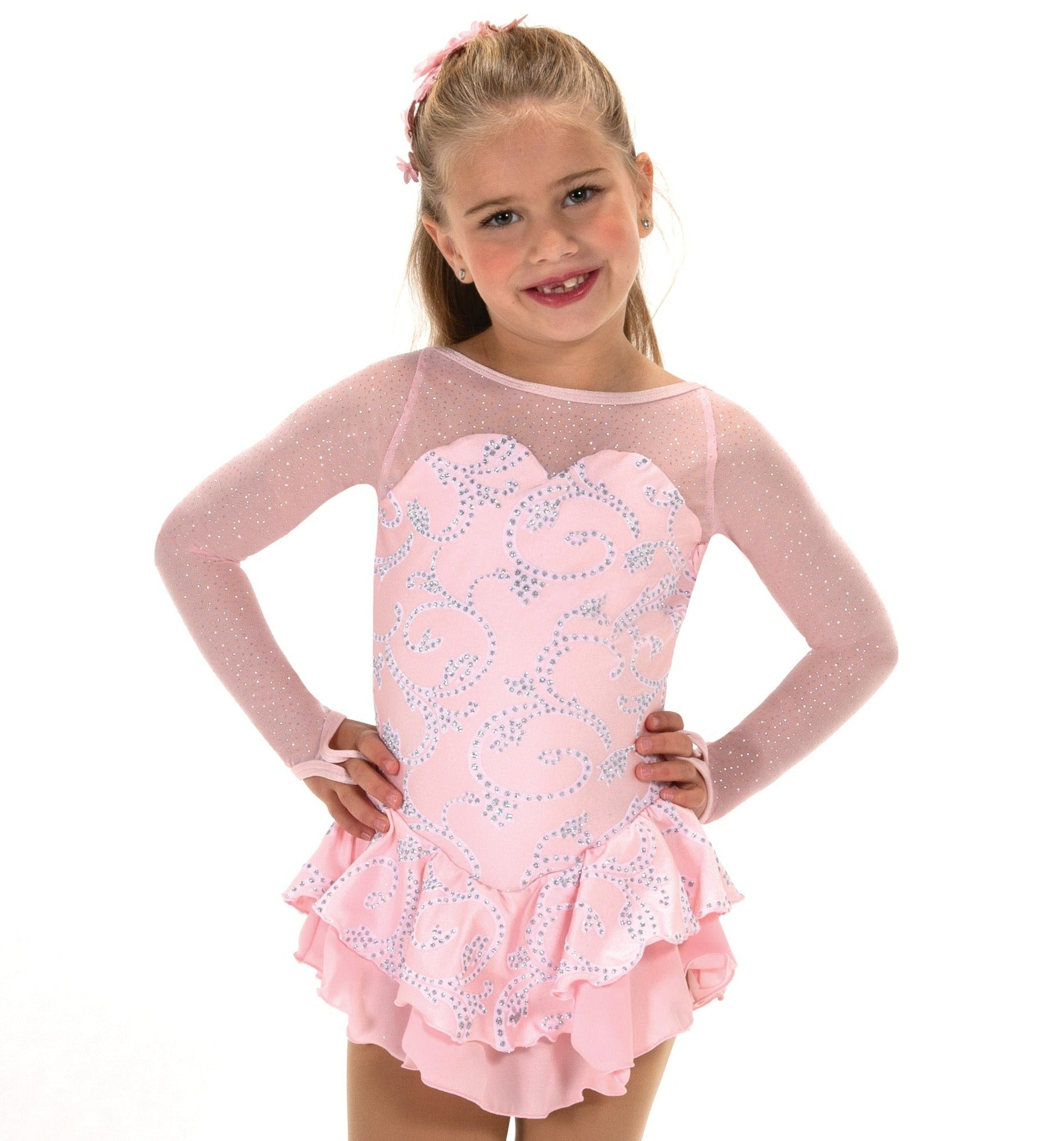 Pink Sugar Sweet Figure Skate Dress with sparkles