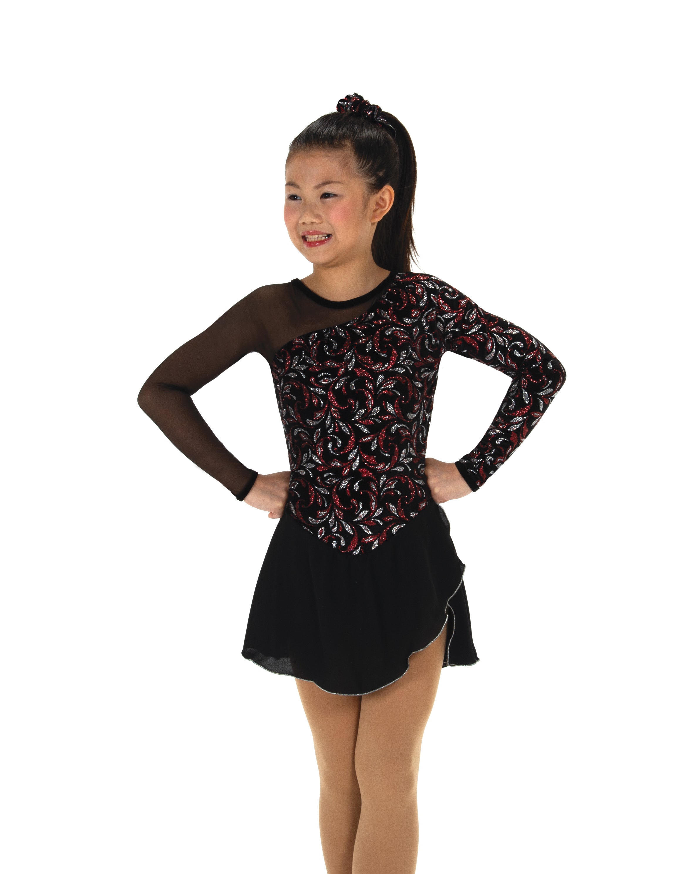 JR620 Nocturne in E-Flat Figure Skate Dress front view