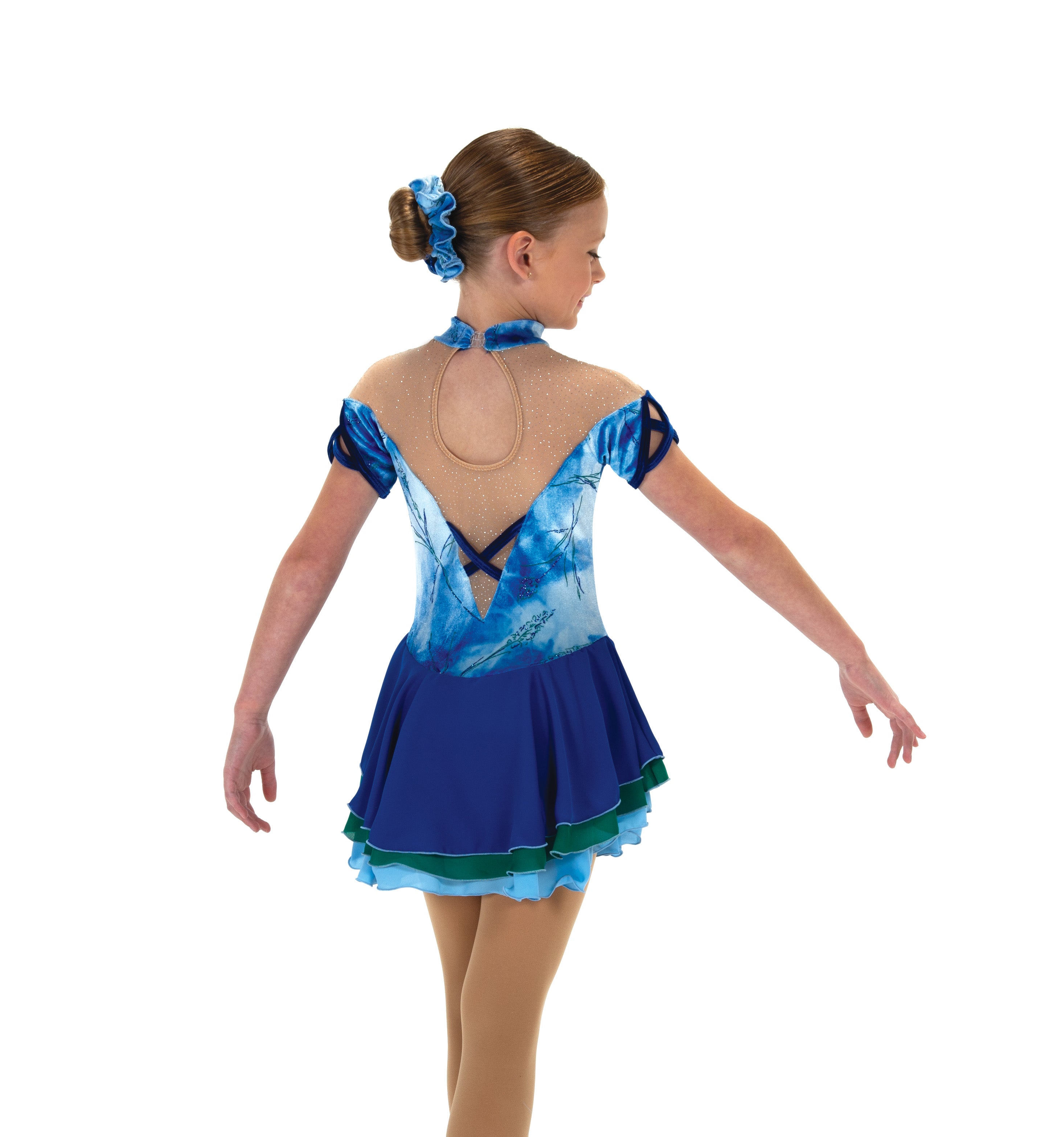 JR626 Celtic Charm Figure Skate Dress back view