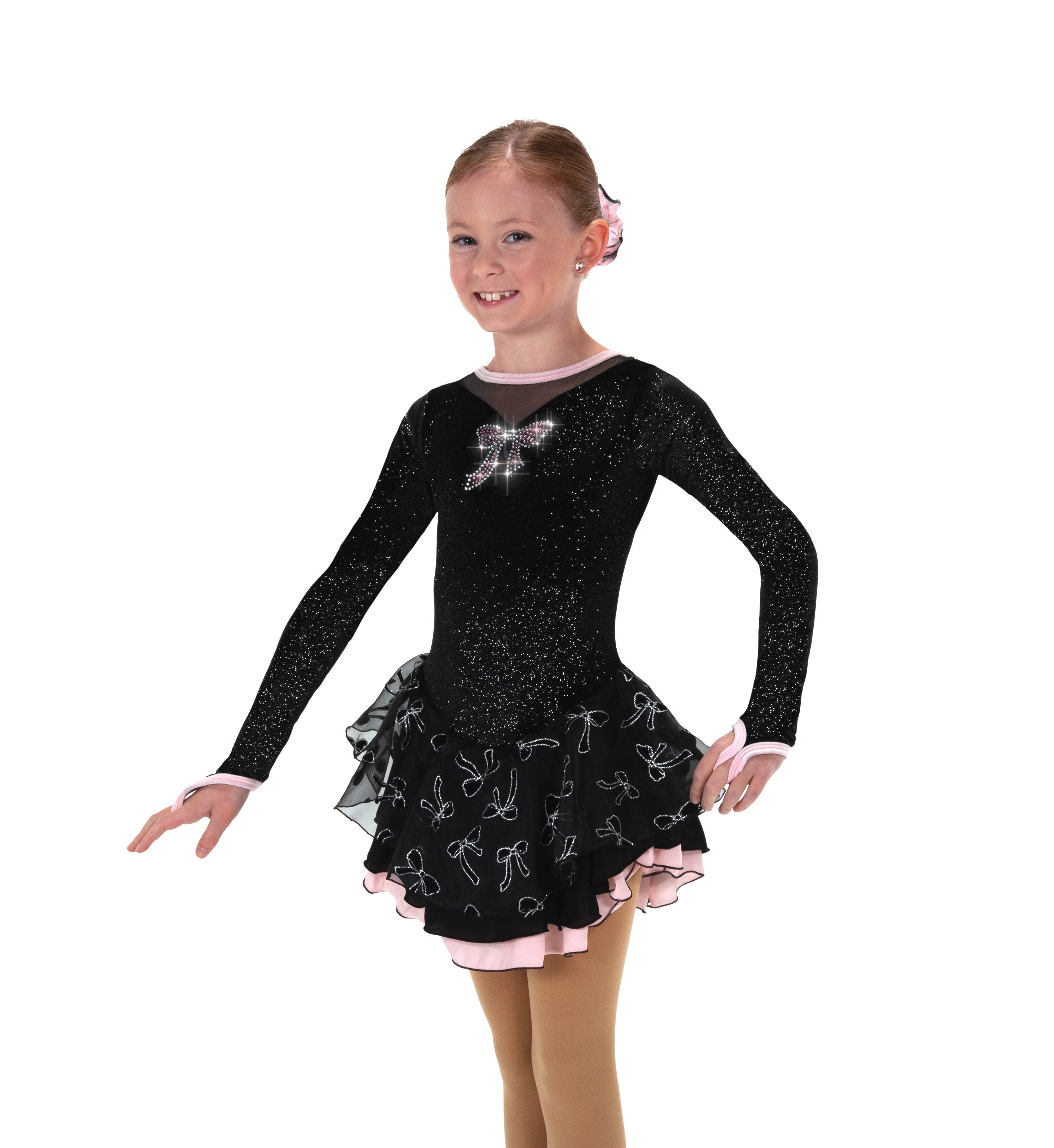 JR638 Ballet of the Bows Figure Skate Dress