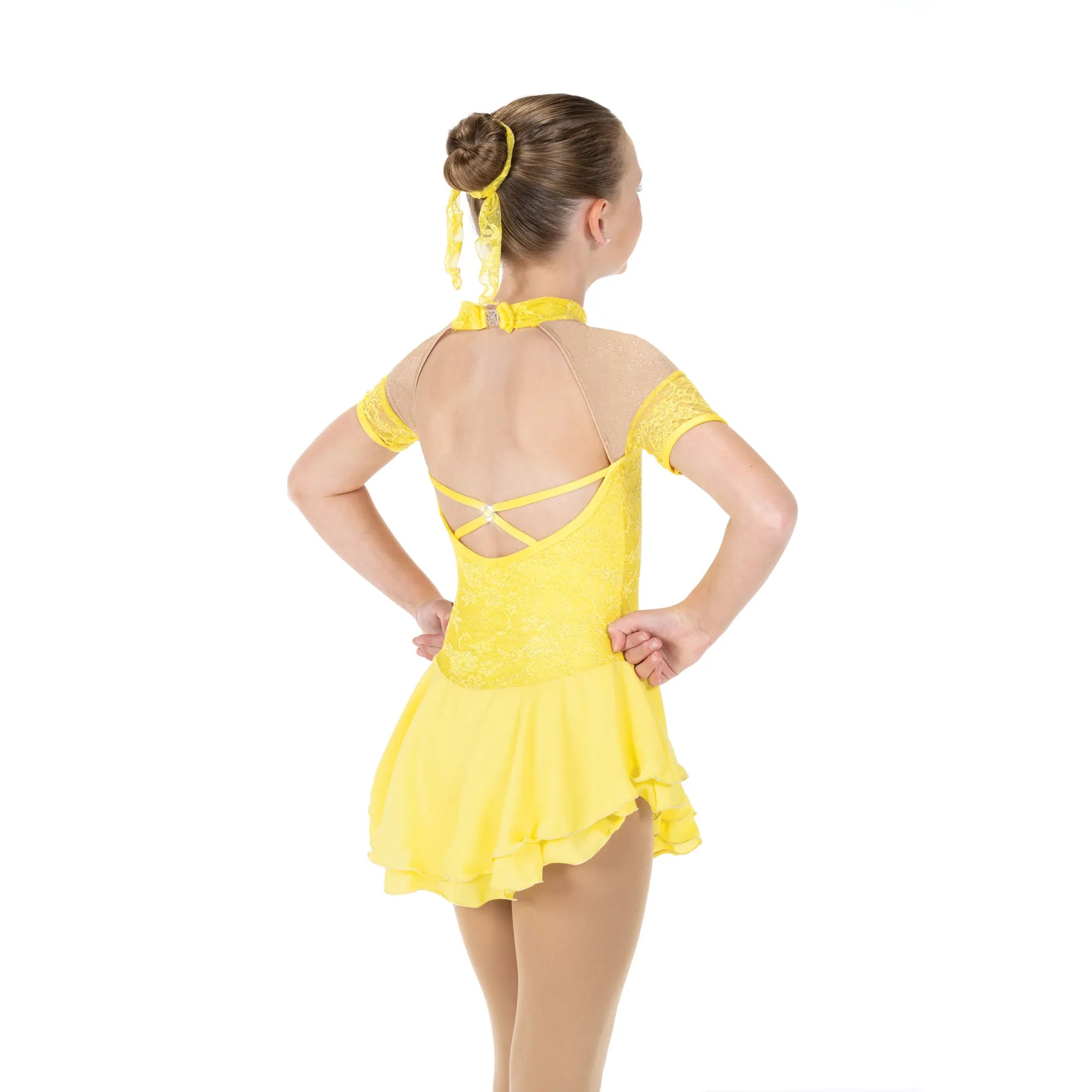 JR639-Y Loveliness Dress Deep Yellow