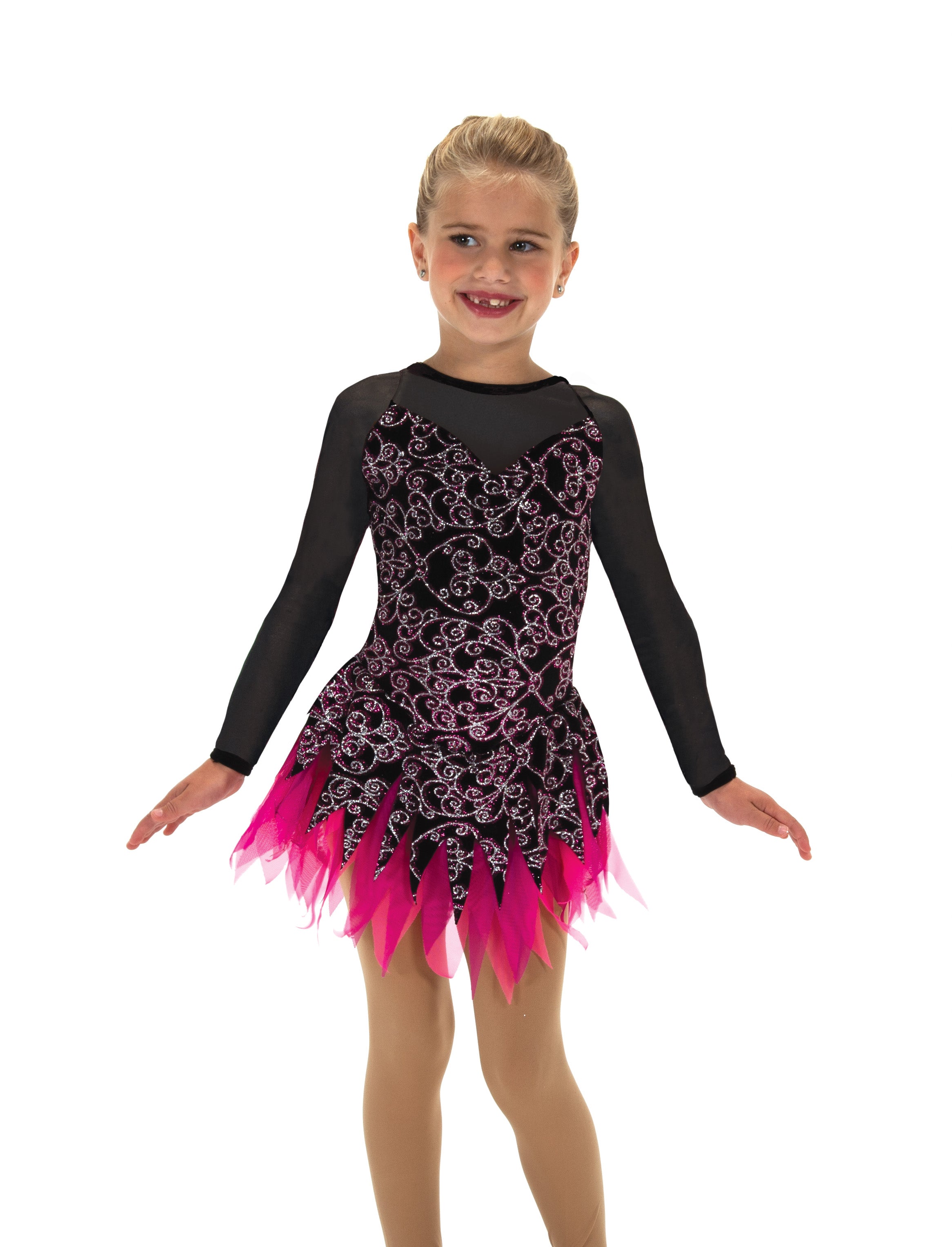 JR641 Featherella Figure Skate Dress