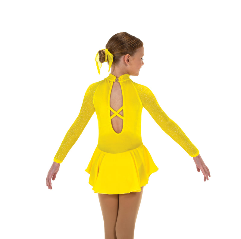 JR646-SY Starbrite Figure Skate Dress – Sun Yellow