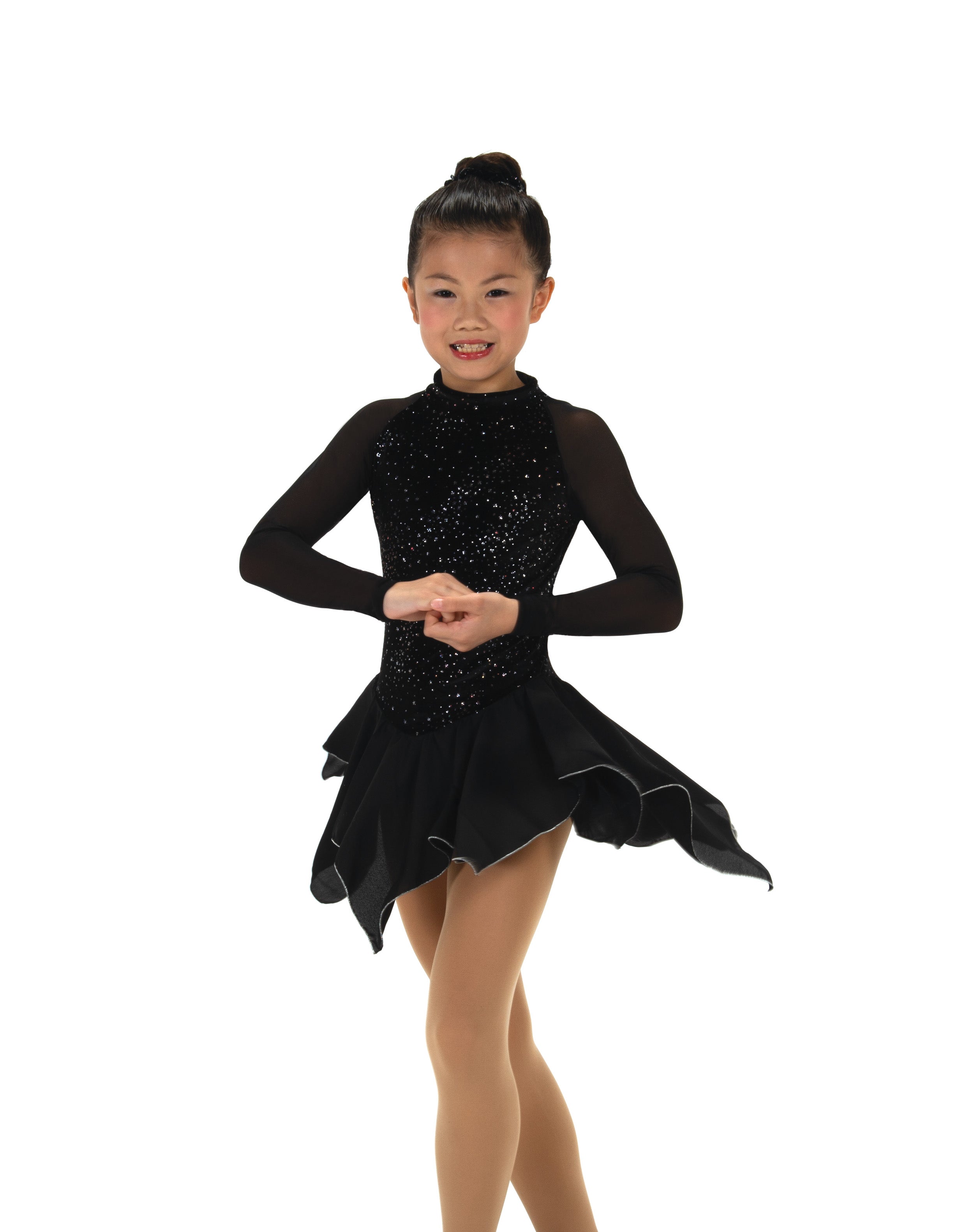 JR655 Starbound Figure Skate Dress front angle view