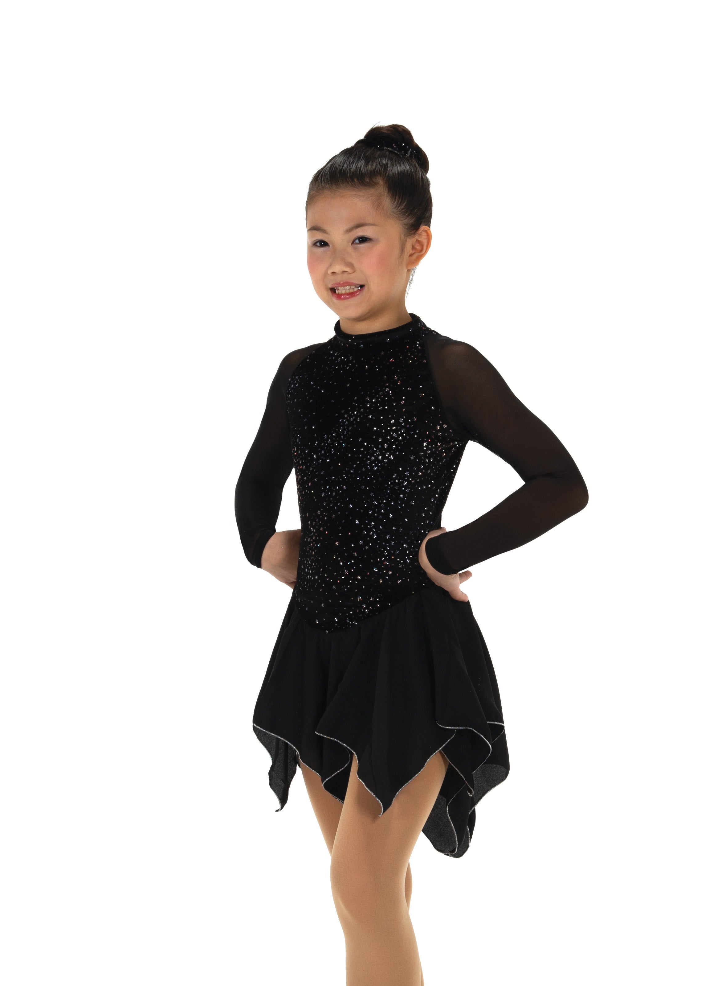 JR655 Starbound Figure Skate Dress front view