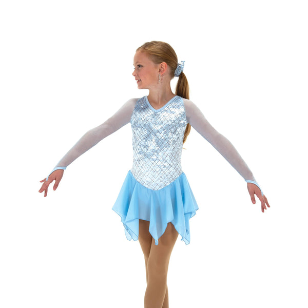christmas ice skating dress Girls Figure Skating Dress - "deck the Halls" - Size 12