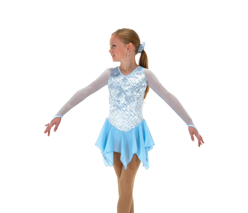 JR687 Clear Ice Figure Skate Dress
