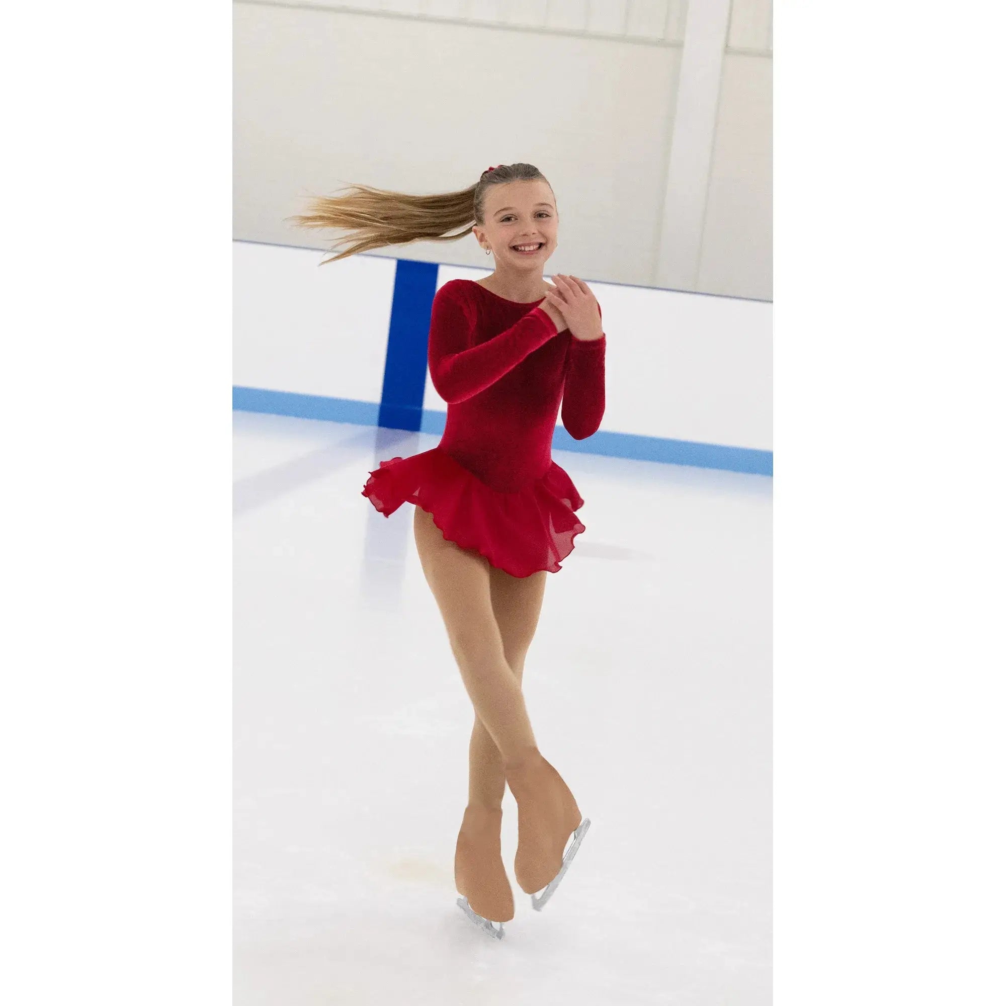 JR688-R Skatesong Figure Skate Dress - Red