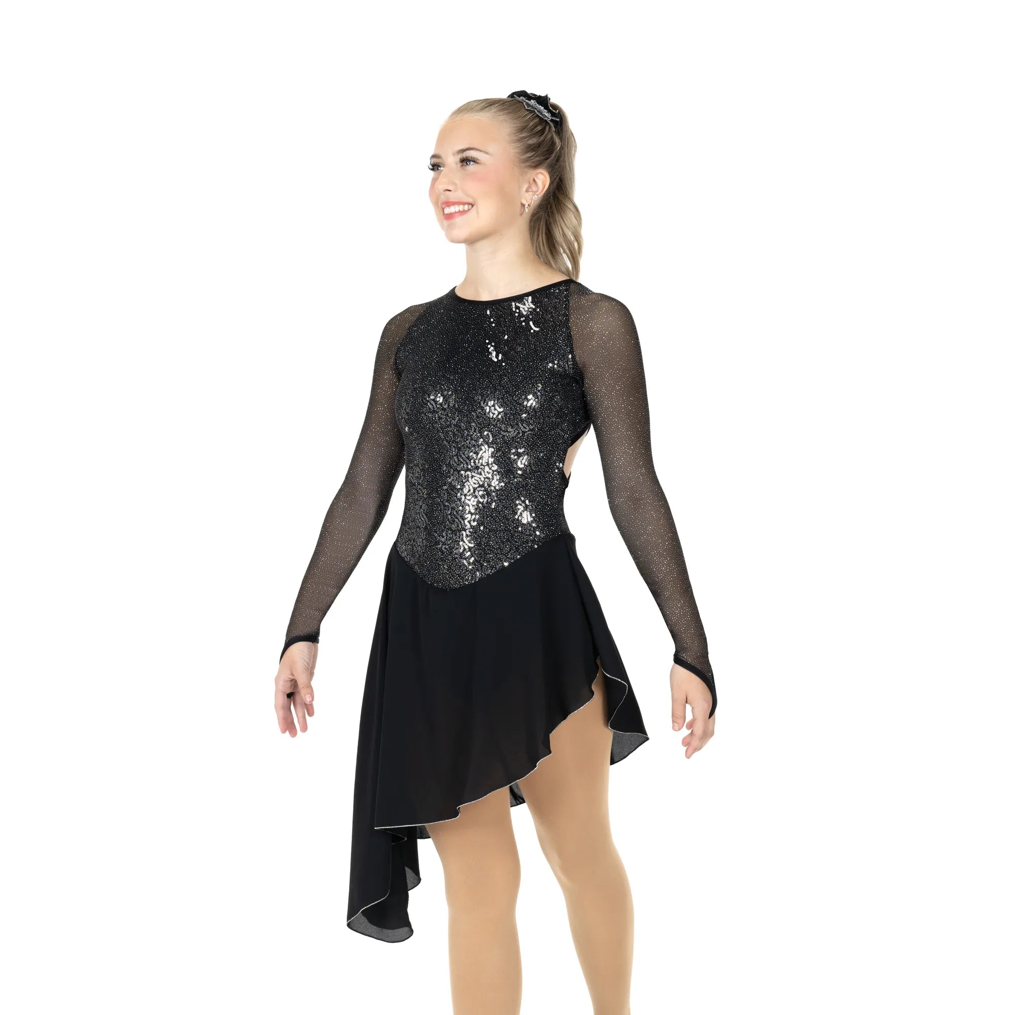 AD118-B Darkening Dance Dance Dress Black