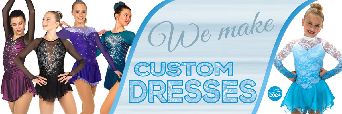 We make custom figure skating dresses
