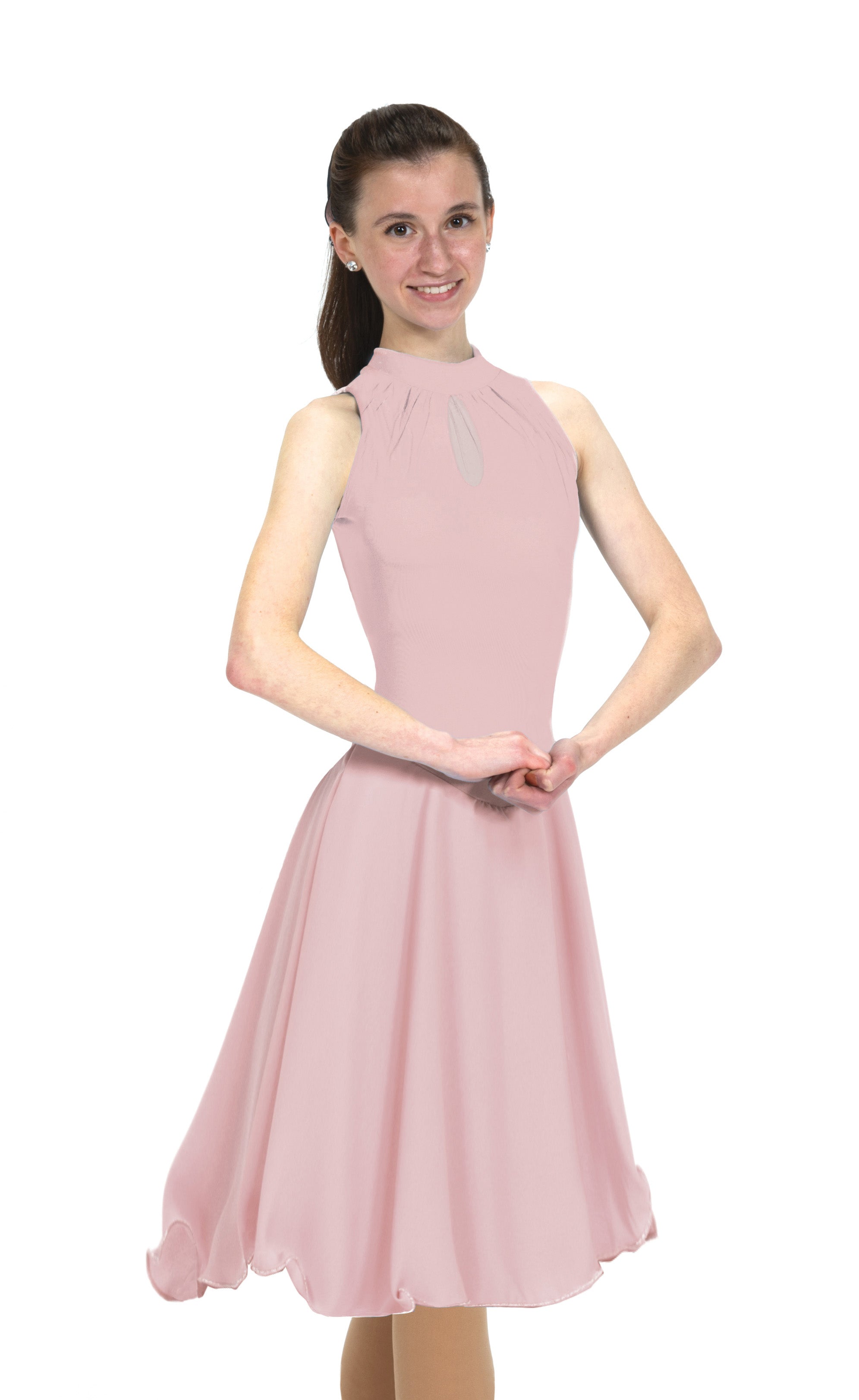 Cameo Pink Keyhole Dance Figure Skate Dress