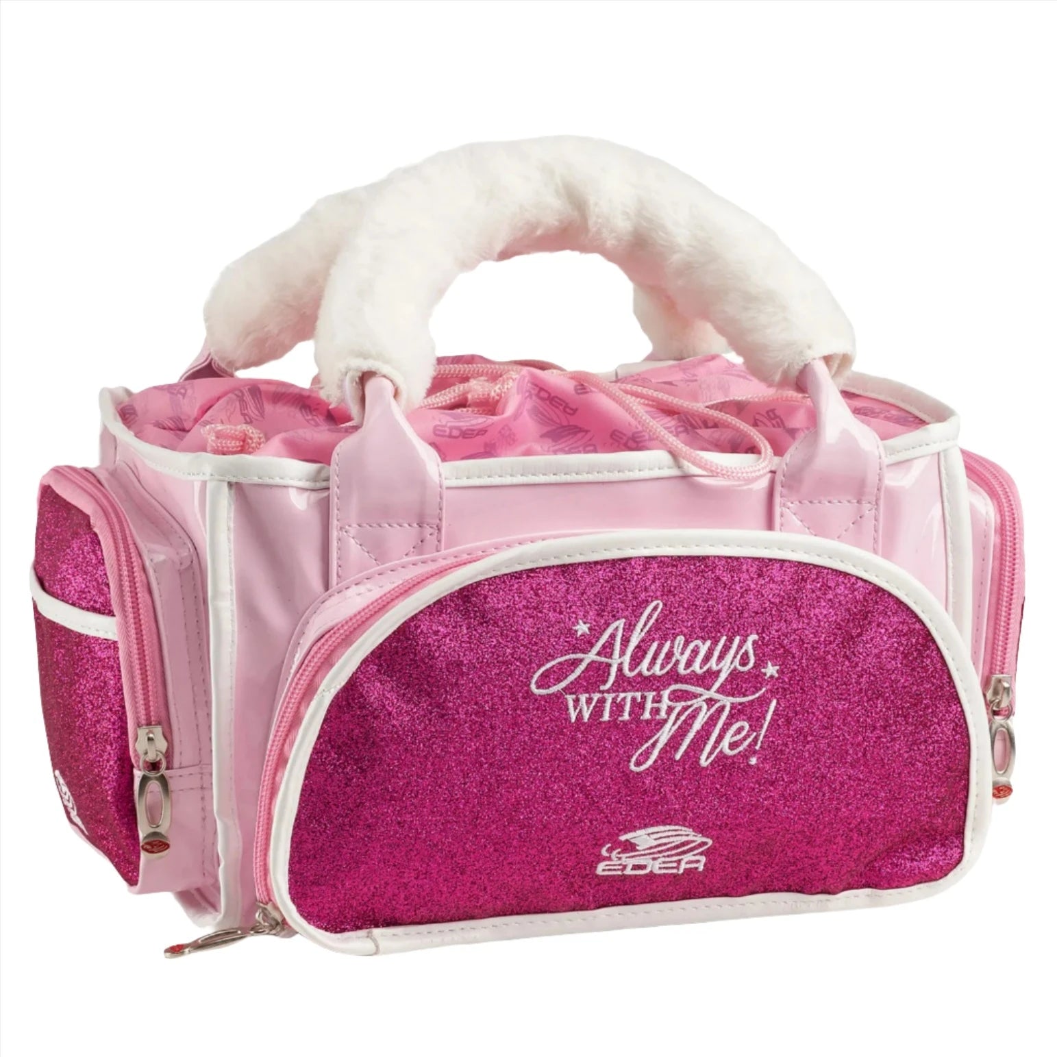 Pink Edea Always With Me sport bag with glitter accents