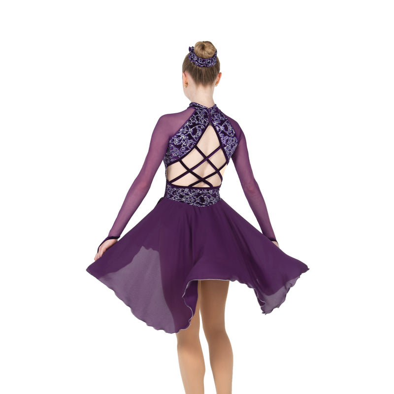 jr100 trellistep dance dress deep purple