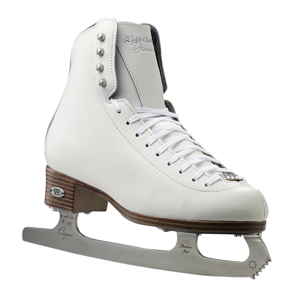 Riedell 133 Diamond White Womens Figure Skates-Capri Blades