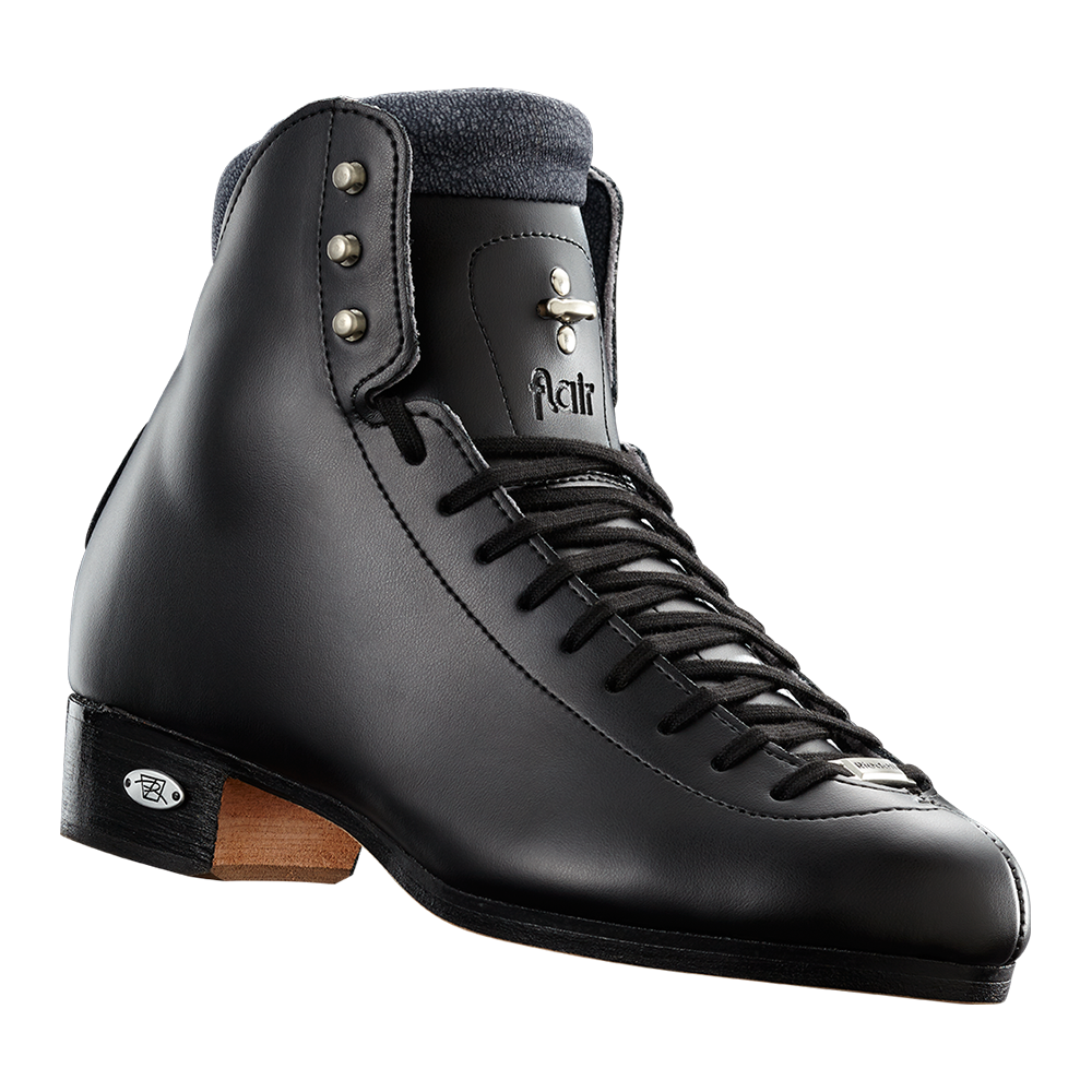 Riedell 910 Flair Black Mens Figure Skates-Cosmos Blades