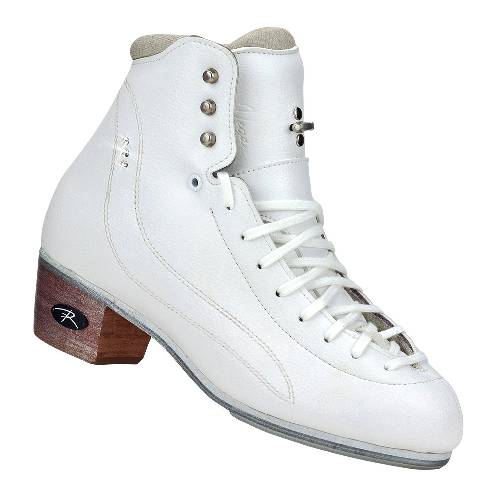 Riedell Vega White Womens Figure Skates-Cosmos Blades