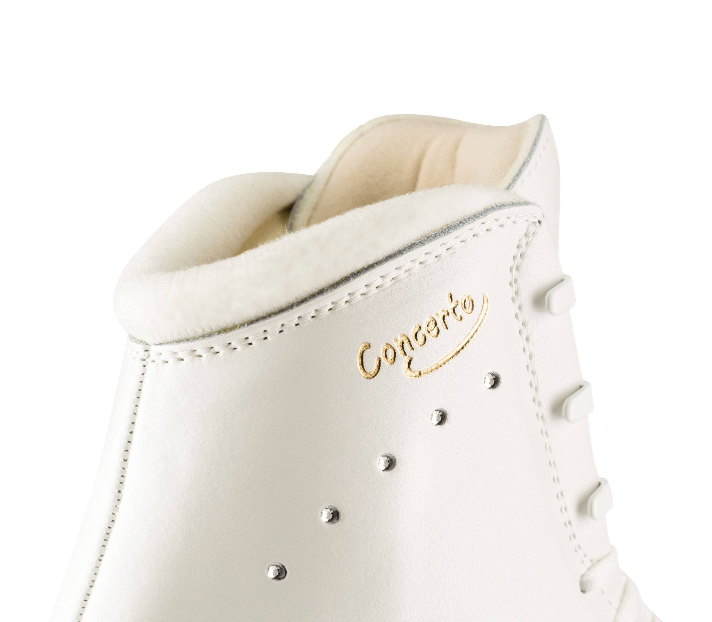 New online Edea Concerto figure skating boots size 265B & 270B Ivory