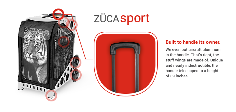Zuca Sport Travel Tote Frames With Flashing Wheels